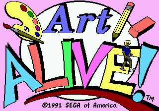 Art Alive Title Screen